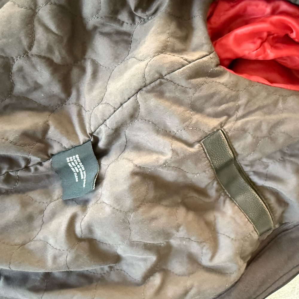 Black Rivet Dark Brown Leather Jacket - Picture 4 of 6